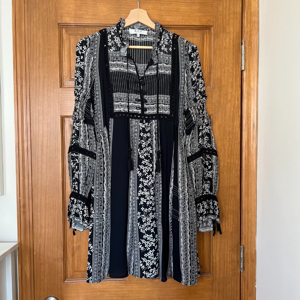 Sea New York Keely Boho Mini Dress